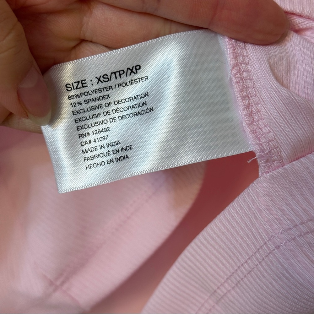 Greg Norman Baby Pink Ribbed Sleeveless Golf Top Extra Small NWT - Picture 5 of 8